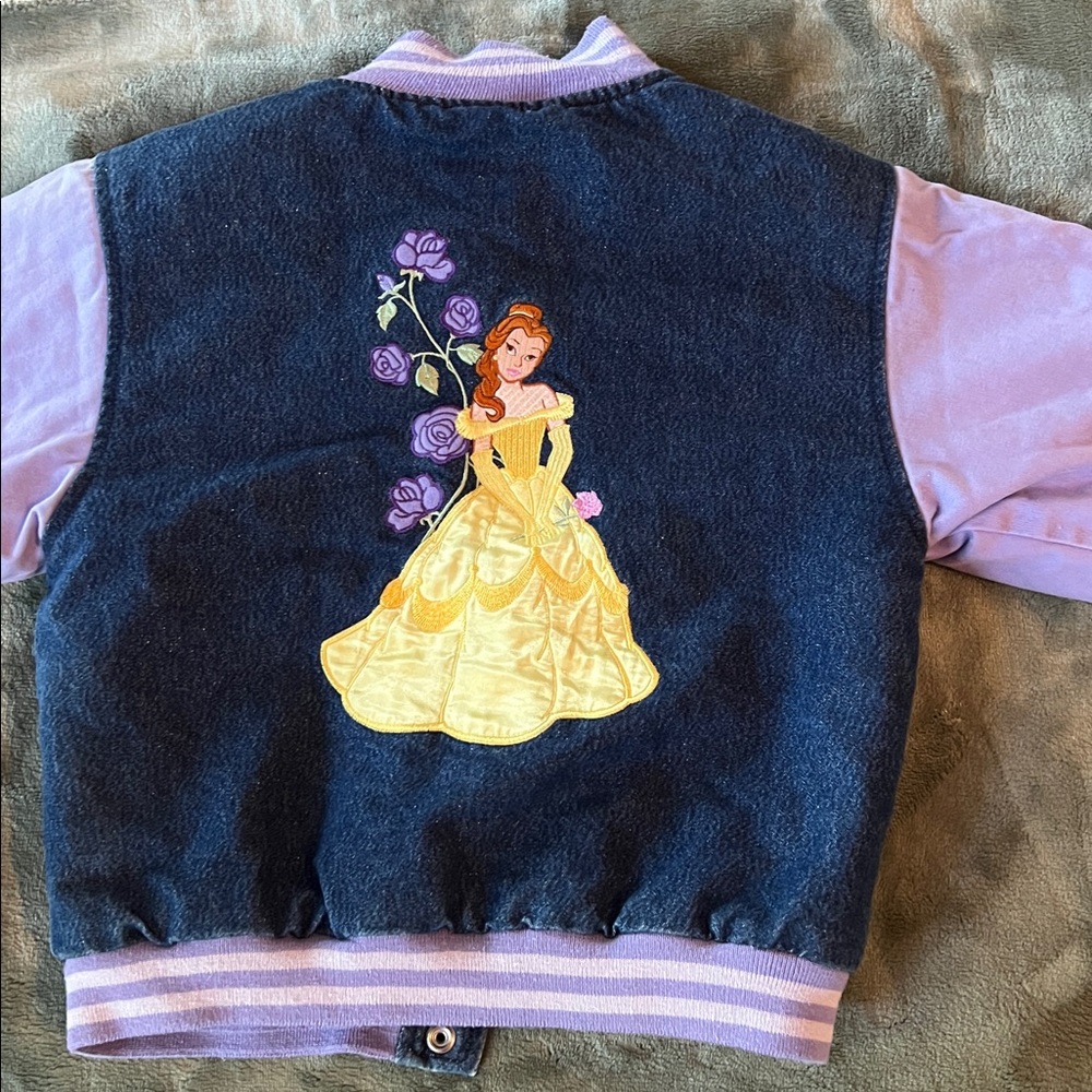 Princess Bell Denim and Lavender Kids Jacket